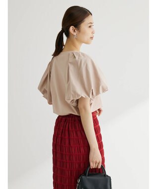 Green Parks ・ＳＵＧＡＲ　ＳＰＯＯＮ　バルーンスリーブＴシャツ Pink Beige