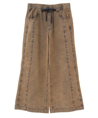 Green Parks ライトデニムイージーバギーパンツ Brown