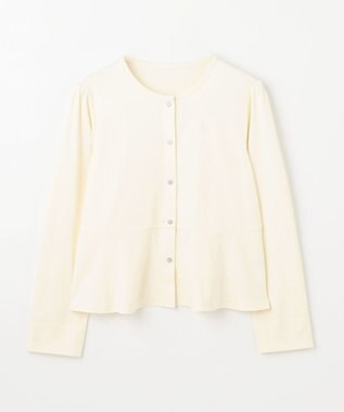 組曲 KIDS 【UVカット・接触冷感】【150-160㎝】サラリとスナップ カーディガン アイボリー