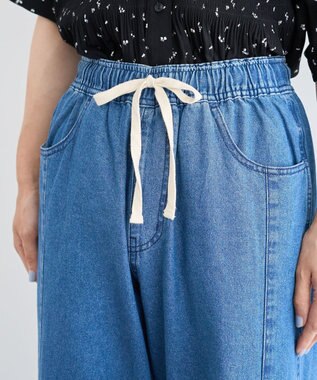 Green Parks ライトデニムイージーバギーパンツ Indigo