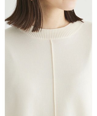 Green Parks もちやわ　ニットチュニック Off White