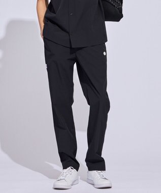 PW CIRCULUS 【MEN】サイドパンチング テーパードパンツ ゴルフ ブラック系