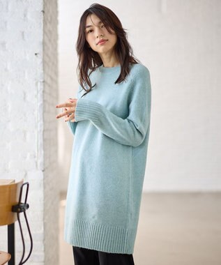 ANY L ニットチュニック サックス