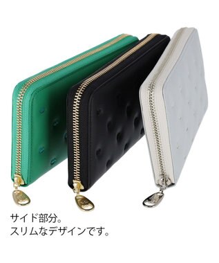 tsumori chisato CARRY ぷちネコ ラウンドファスナー長財布 ブラック