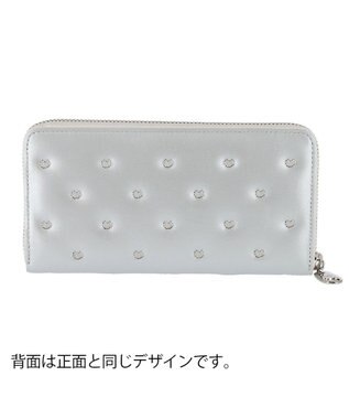 tsumori chisato CARRY ぷちネコ ラウンドファスナー長財布 シルバー