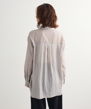 Green Parks ＳＥＴ２点ラメシャギービスチェ＋シャツ Charcoal Gray