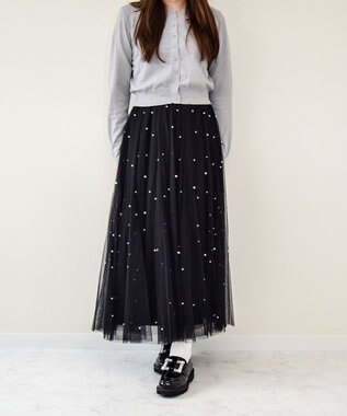 Bridget Birkin 【Bridget Birkin】スクエアビジューローファー ブラックエナメル