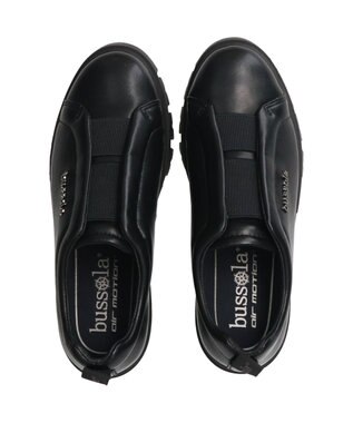 INTER-CHAUSSURES 【BUSSOLA】厚底スリッポンシューズ ブラック