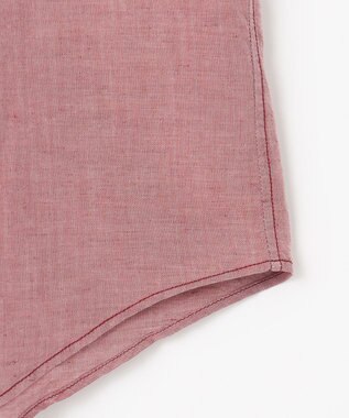 JOSEPH ABBOUD 【オーガニックコットン】リヨセルリネン シャツ ワイン系