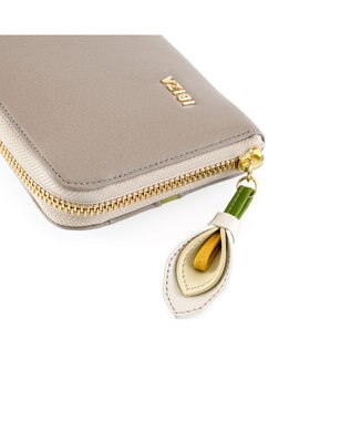 IBIZA プレーサ　牛革　ラウンドファスナー長財布 ピンクベージュ