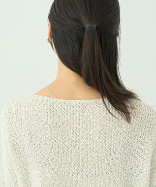 earth music&ecology ＳＥＴ２点透かしニット＋キャミワンピース Ivory