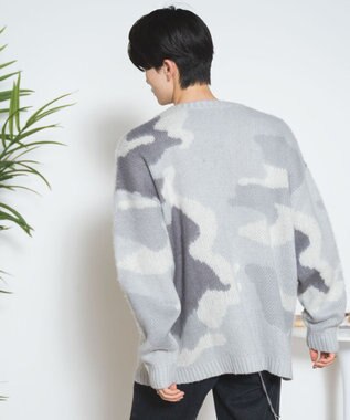 WEGO モヘアライク総柄BIGプルオーバー 柄4