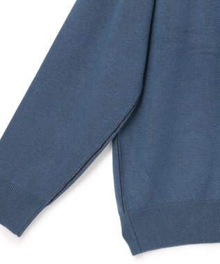 J.PRESS YORK STREET 【UNISEX】ハイゲージクルーネック ニット ダルブルー系