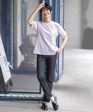 J.PRESS LADIES 【洗える】BASIC STRETCH DENIM スキニー パンツ ブラック系