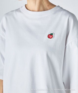 OP／FILA 【Ocean Pacific×ハローキティ】サガラ刺しゅうビッグTシャツ ホワイト