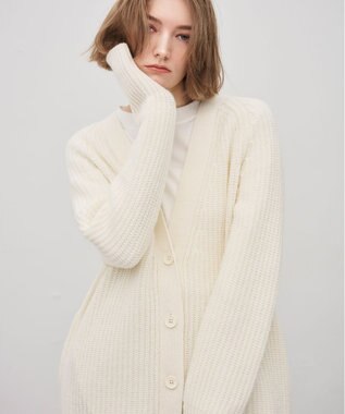 uncrave チャンキーニット カーディガン オフ