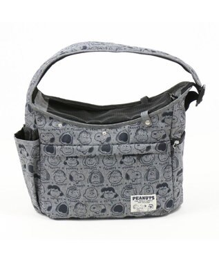 PET PARADISE スヌーピー スリング キャリーバッグ 《フェイス柄》 M 小型犬 グレー