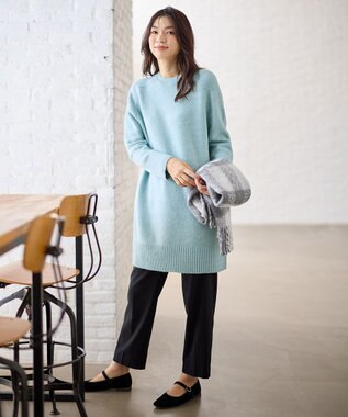 ANY ニットチュニック サックス