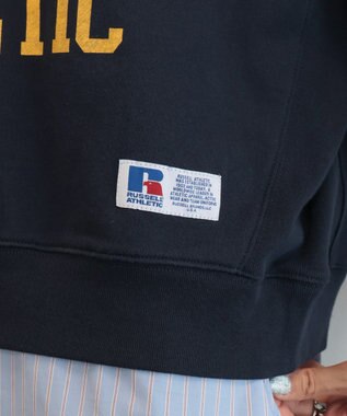 AMERICAN HOLIC 【RUSSELL】ロゴ半袖スウェット Navy