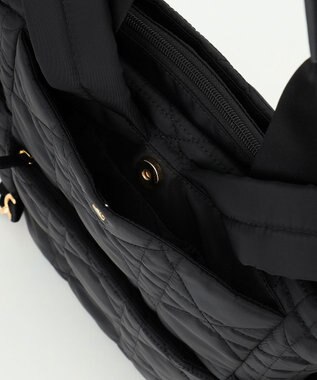 LA BAGAGERIE グリッドキルティングリュック ブラック