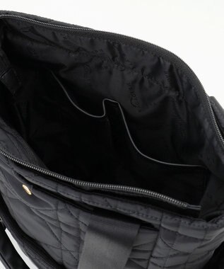 LA BAGAGERIE グリッドキルティングリュック ブラック