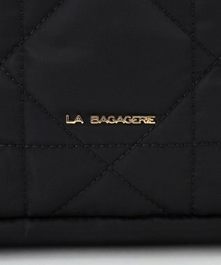 LA BAGAGERIE グリッドキルティングリュック ブラック