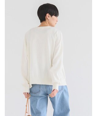 AMERICAN HOLIC ＵＶカットクルーネックニットカーディガン Off White