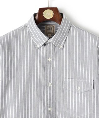 J.PRESS MEN 【WEB・一部店舗限定】オックスフォード ストライプシャツ/B.D. グレー系1