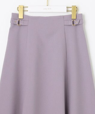 ANY SIS 【洗える】サイドバックルライト スカート ラベンダー
