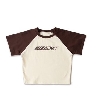 WEGO パイピングラグランT ブラウン