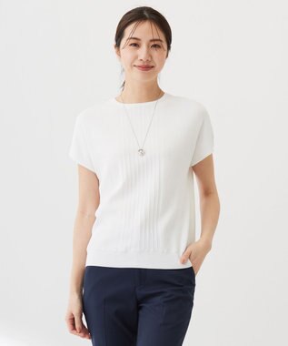 洗える】レーヨンエリートストレッチ フレンチスリーブ ニット / J.PRESS LADIES | ファッション通販  【公式通販】オンワード・クローゼット