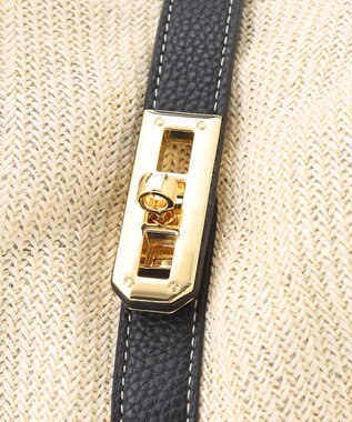 LA BAGAGERIE かごバッグ風 2wayサマートート ホワイト