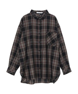 AMERICAN HOLIC イージーケアチェックシャツ Check Black