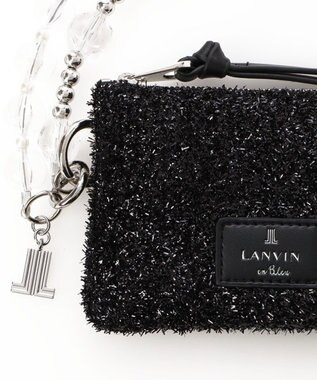 LANVIN en Bleu ジュエル スマホストラップ シルバー