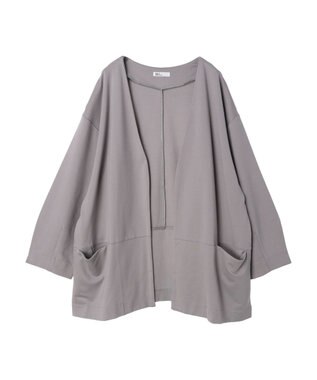 CRAFT STANDARD BOUTIQUE ポンチノーカラージャケット Purple