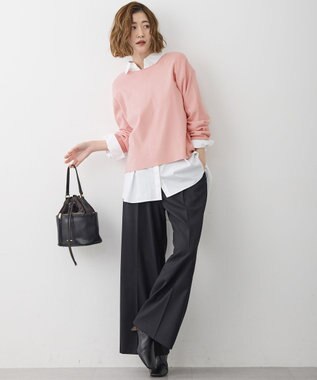 23区 L 【WEB＆一部店舗限定カラーあり/滝沢眞規子さん着用】クリスタルホットフィット ニット ピンク系