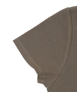 WEGO レイヤードドッキンググラフィックT カーキ