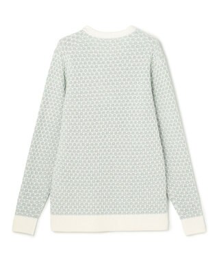 JOSEPH HOMME チャンディーガルジャガード　クルーネックニット スモーキーグリーン系