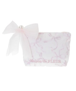 Maison de FLEUR ピンクマニアポーチ Light Pink