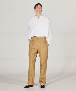 LENO DOUBLE BELTED GURKHA TROUSERS 《UNISEX》 ダブルベルトグルカパンツ BEIGE