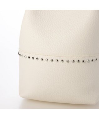 UNBILLION カシュカシュ cachecache / スタッズ付きドロストトート ホワイト