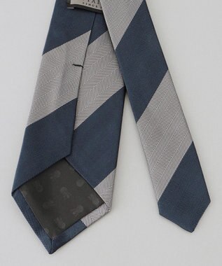 GOTAIRIKU GOTAIRIKU別注【日本製】シルク ネクタイ_ストライプ グレー系1