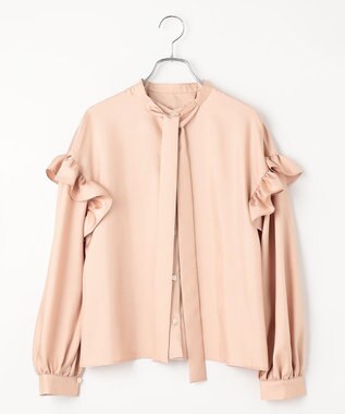 #Newans 【ANSWER for 骨格ウェーブ】リボンタイブラウス ピンク系