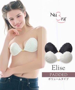 BRADELIS New York 【NuBra / ボリュームアップ】パテッドヌーブラ エリーズ ホワイト