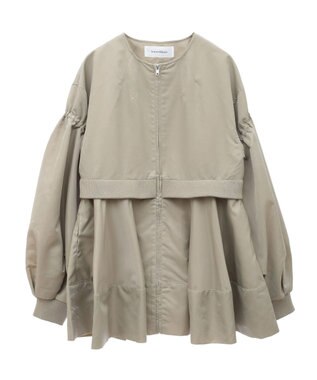 Green Parks ＭＡ－１ペプラムブルゾン Beige