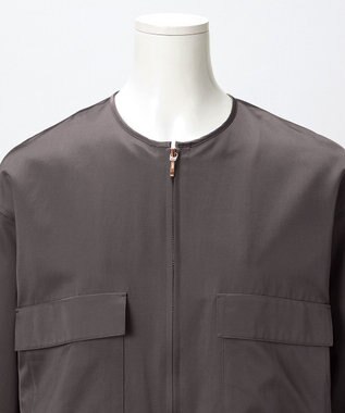 23区 【GOLD LABEL】コンパクトコットン ワークポケット ブルゾン グレー