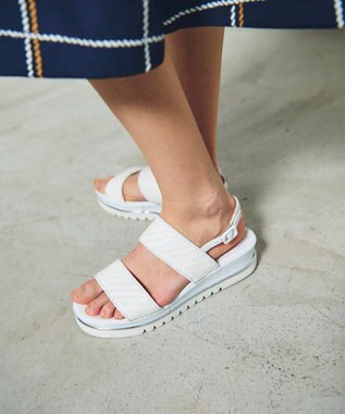 GRACE CONTINENTAL LUCA GROSSI メッシュサンダル ホワイト