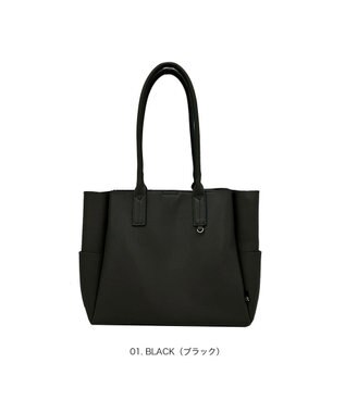 ROOTOTE 3661【きちんと感と頼れる収納力】LT.A4アーキャトルワイド.オブロング-A 01：ブラック