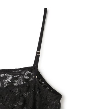 UNFILO レース キャミワンピース ブラック