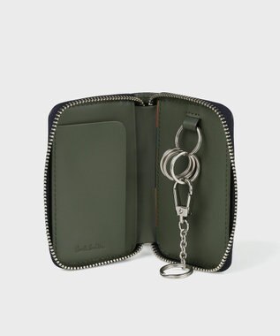 Paul Smith ブライトストライププラー スマートキー&カードケース ネイビー